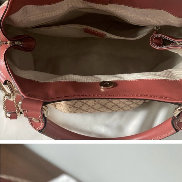 Authentic Gucci Diamanté Canvas Sukey Bag - Picture 7 of 10